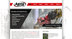 Desktop Screenshot of abyssdemolition.com.au